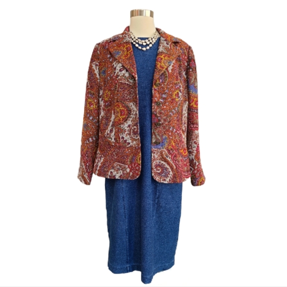 BODEN Trinity Jersey Dress in Dark Denim Size 8L - Picture 11 of 14